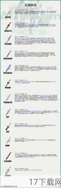 推荐武器与搭配